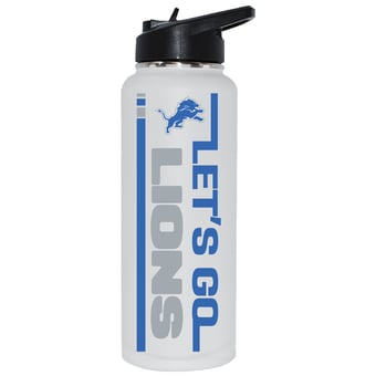 The Memory Company Detroit Lions Let's Go 34oz. Stainless Steel Quencher Bottle
