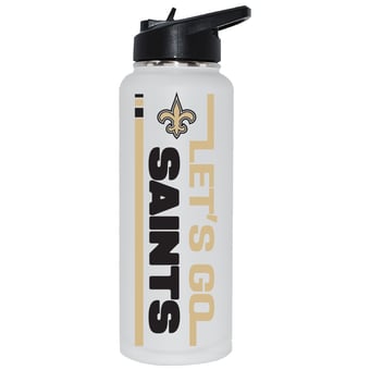 The Memory Company New Orleans Saints Let's Go 34oz. Stainless Steel Quencher Bottle