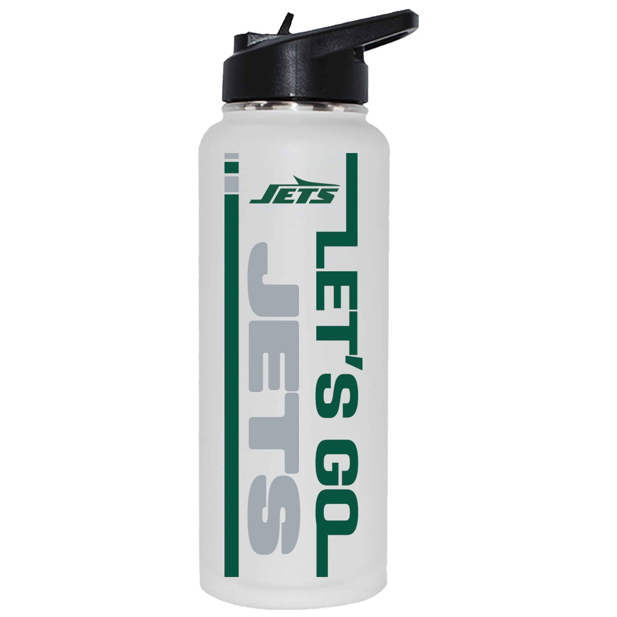 The Memory Company New York Jets Let's Go 34oz. Stainless Steel Quencher Bottle