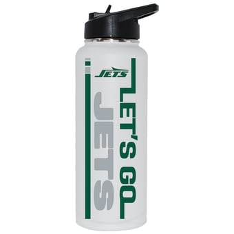 The Memory Company New York Jets Let's Go 34oz. Stainless Steel Quencher Bottle