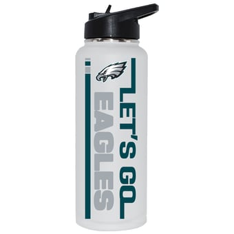 The Memory Company Philadelphia Eagles Let's Go 34oz. Stainless Steel Quencher Bottle