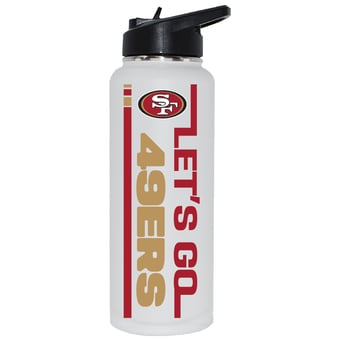 The Memory Company San Francisco 49ers Let's Go 34oz. Stainless Steel Quencher Bottle
