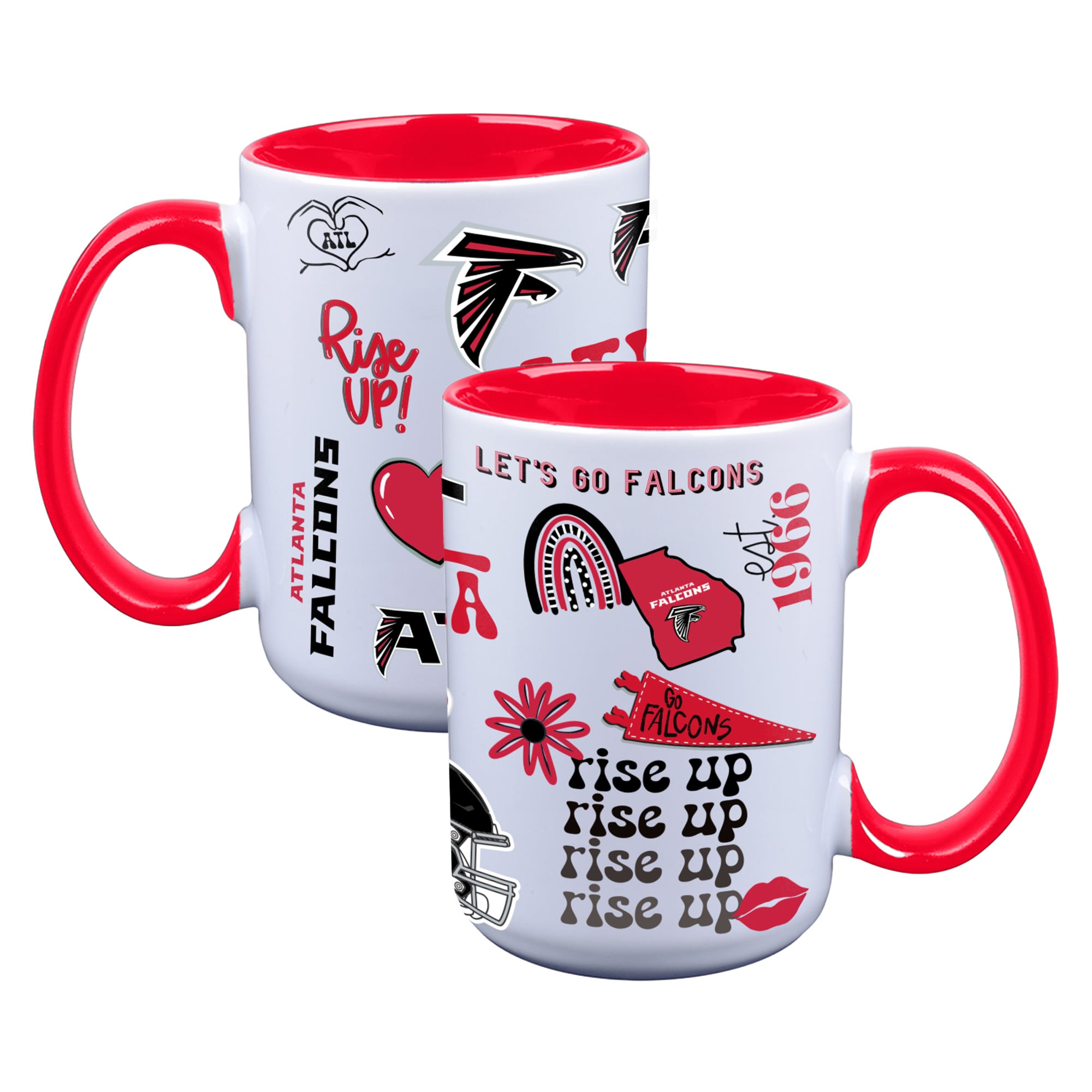 The Memory Company Atlanta Falcons Two-Piece 15oz. Loco Coffee Mug Set