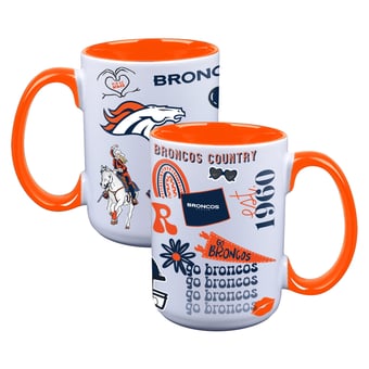 The Memory Company Denver Broncos Two-Piece 15oz. Loco Coffee Mug Set
