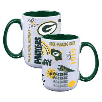 The Memory Company Green Bay Packers Two-Piece 15oz. Loco Coffee Mug Set