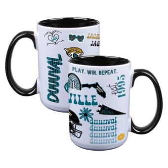 The Memory Company Jacksonville Jaguars Two-Piece 15oz. Loco Coffee Mug Set