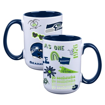 The Memory Company Seattle Seahawks Two-Piece 15oz. Loco Coffee Mug Set