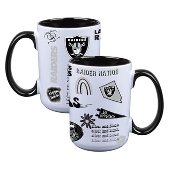 The Memory Company Las Vegas Raiders Two-Piece 15oz. Loco Coffee Mug Set