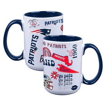 The Memory Company New England Patriots Two-Piece 15oz. Loco Coffee Mug Set
