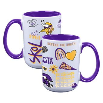 The Memory Company Minnesota Vikings Two-Piece 15oz. Loco Coffee Mug Set