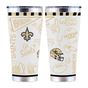 The Memory Company New Orleans Saints 30oz. Sketchpad Stainless Steel Tumbler