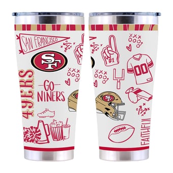 The Memory Company San Francisco 49ers 30oz. Sketchpad Stainless Steel Tumbler