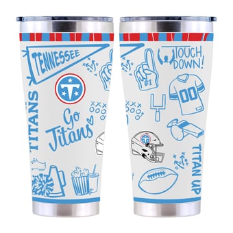 The Memory Company Tennessee Titans 30oz. Sketchpad Stainless Steel Tumbler