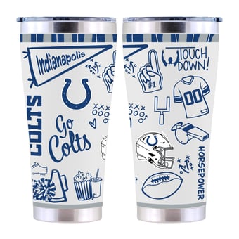 The Memory Company Indianapolis Colts 30oz. Sketchpad Stainless Steel Tumbler