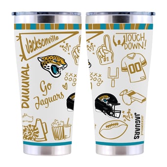 The Memory Company Jacksonville Jaguars 30oz. Sketchpad Stainless Steel Tumbler