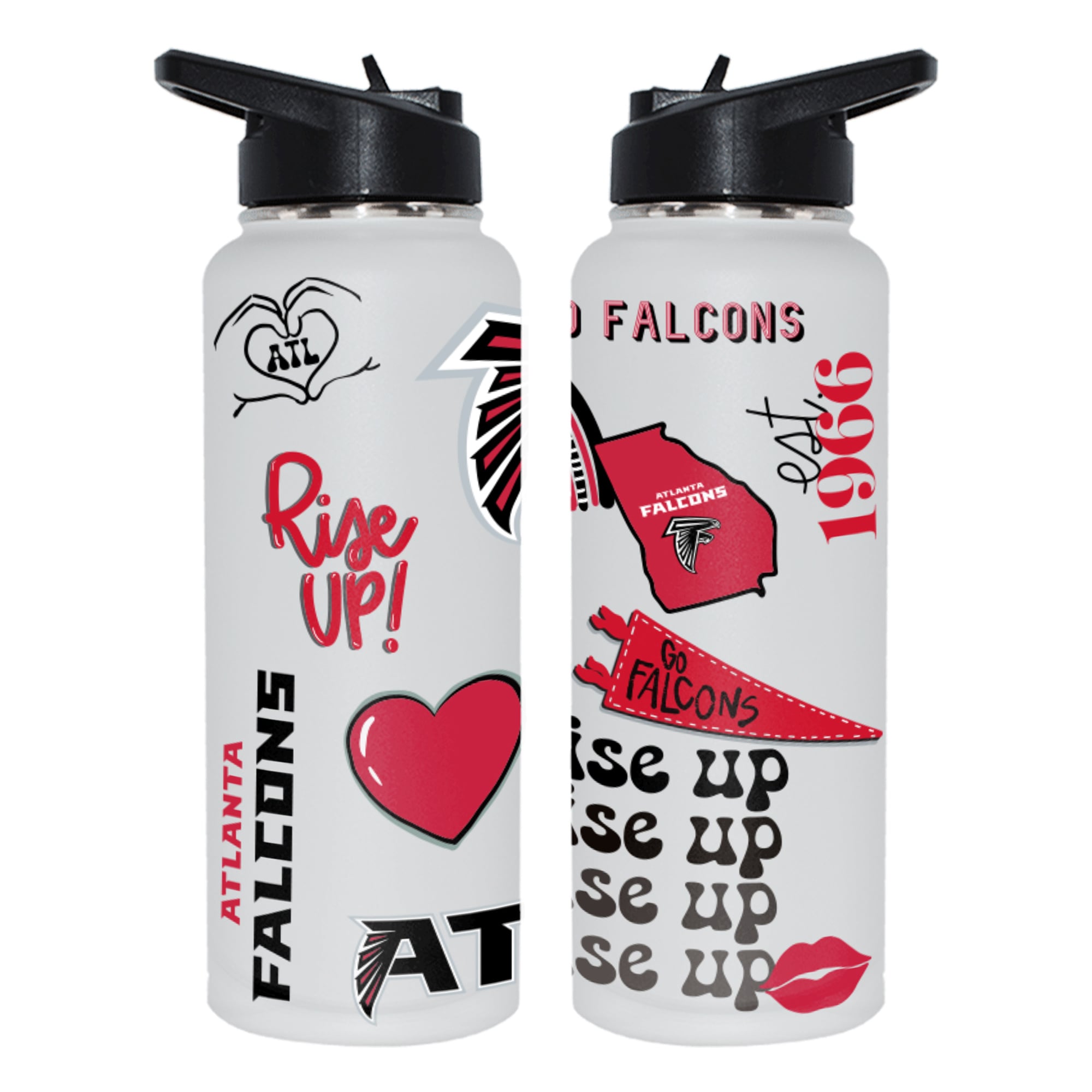 The Memory Company Atlanta Falcons 34oz. Loco Stainless Steel Quencher Bottle