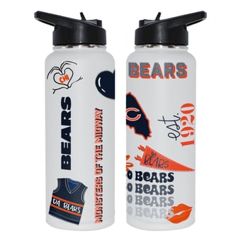 The Memory Company Chicago Bears 34oz. Loco Stainless Steel Quencher Bottle