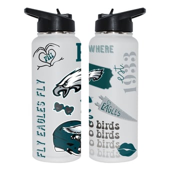 The Memory Company Philadelphia Eagles 34oz. Loco Stainless Steel Quencher Bottle