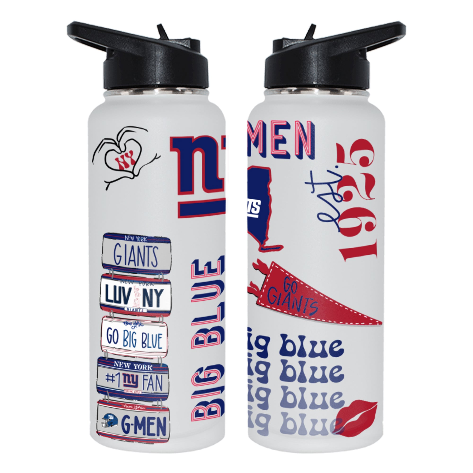 The Memory Company New York Giants 34oz. Loco Stainless Steel Quencher Bottle