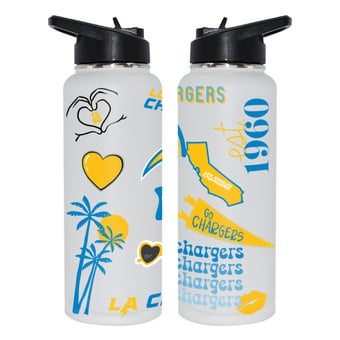 The Memory Company Los Angeles Chargers 34oz. Loco Stainless Steel Quencher Bottle