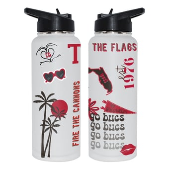 The Memory Company Tampa Bay Buccaneers 34oz. Loco Stainless Steel Quencher Bottle