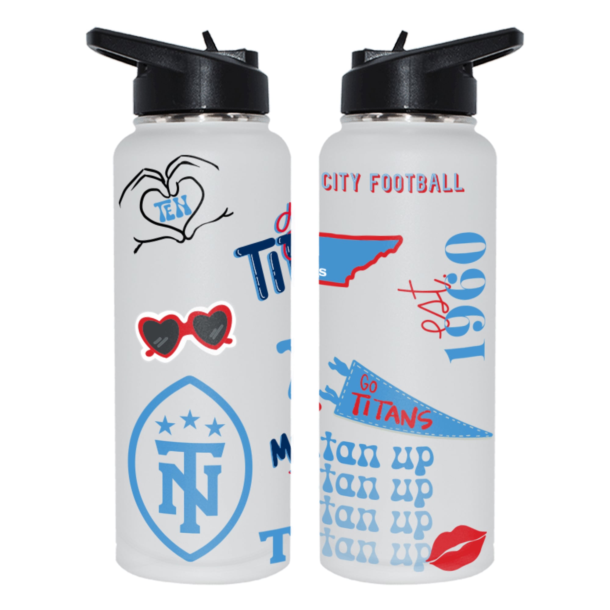 The Memory Company Tennessee Titans 34oz. Loco Stainless Steel Quencher Bottle