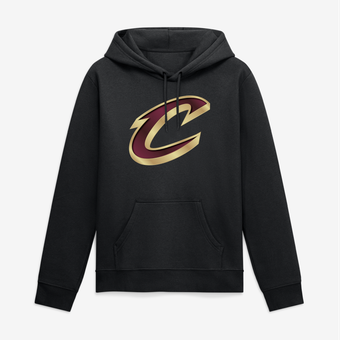Men's Black Cleveland Cavaliers Big & Tall Metallic Mascot Hoodie