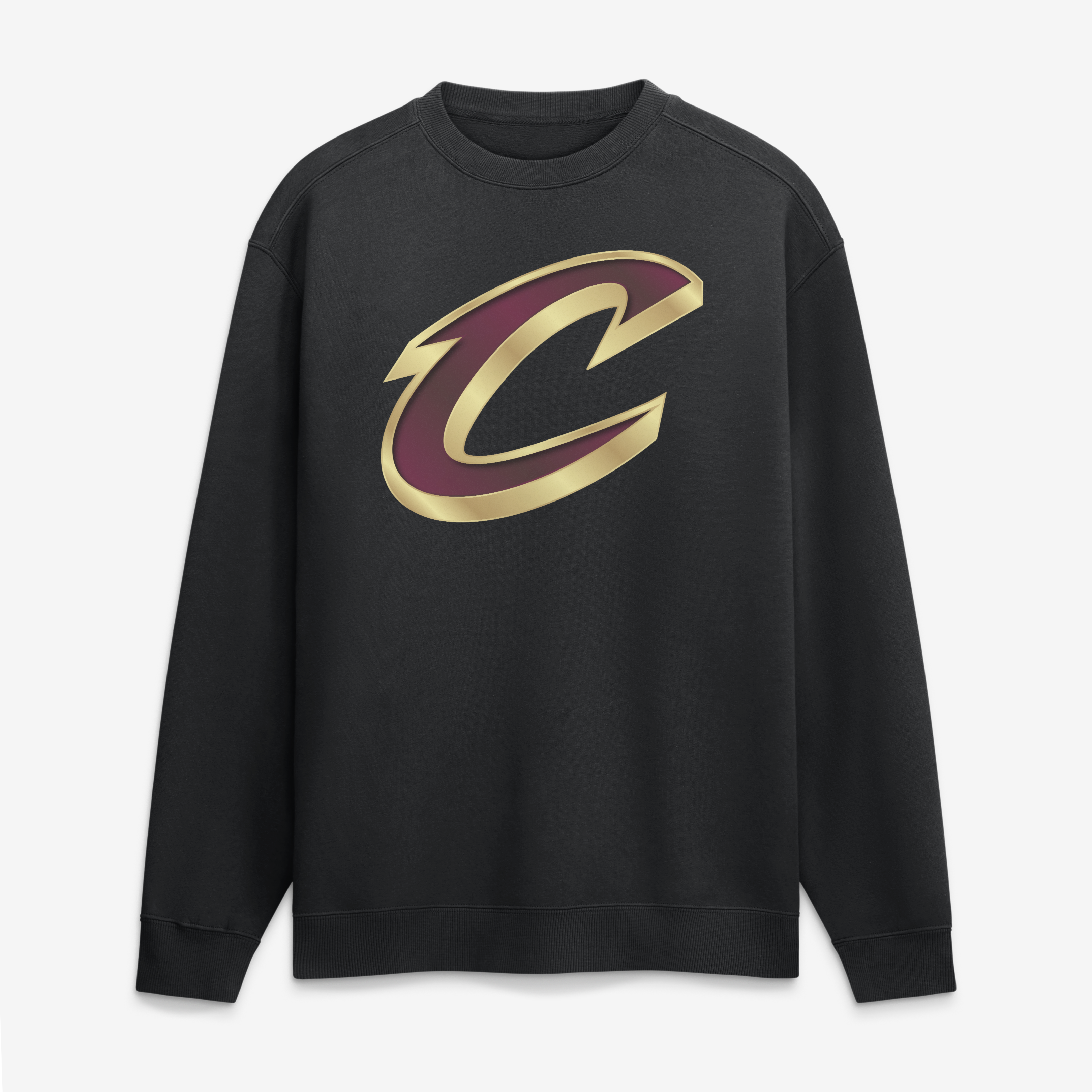 Men's Black Cleveland Cavaliers  Metallic Mascot Sweatshirt