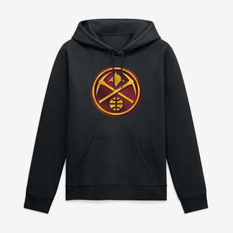 Men's Black Denver Nuggets Big & Tall Metallic Mascot Hoodie