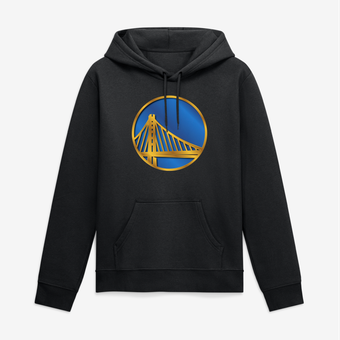 Men's Black Golden State Warriors Big & Tall Metallic Mascot Hoodie