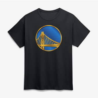 Men's Black Golden State Warriors Big & Tall Metallic Mascot T-Shirt