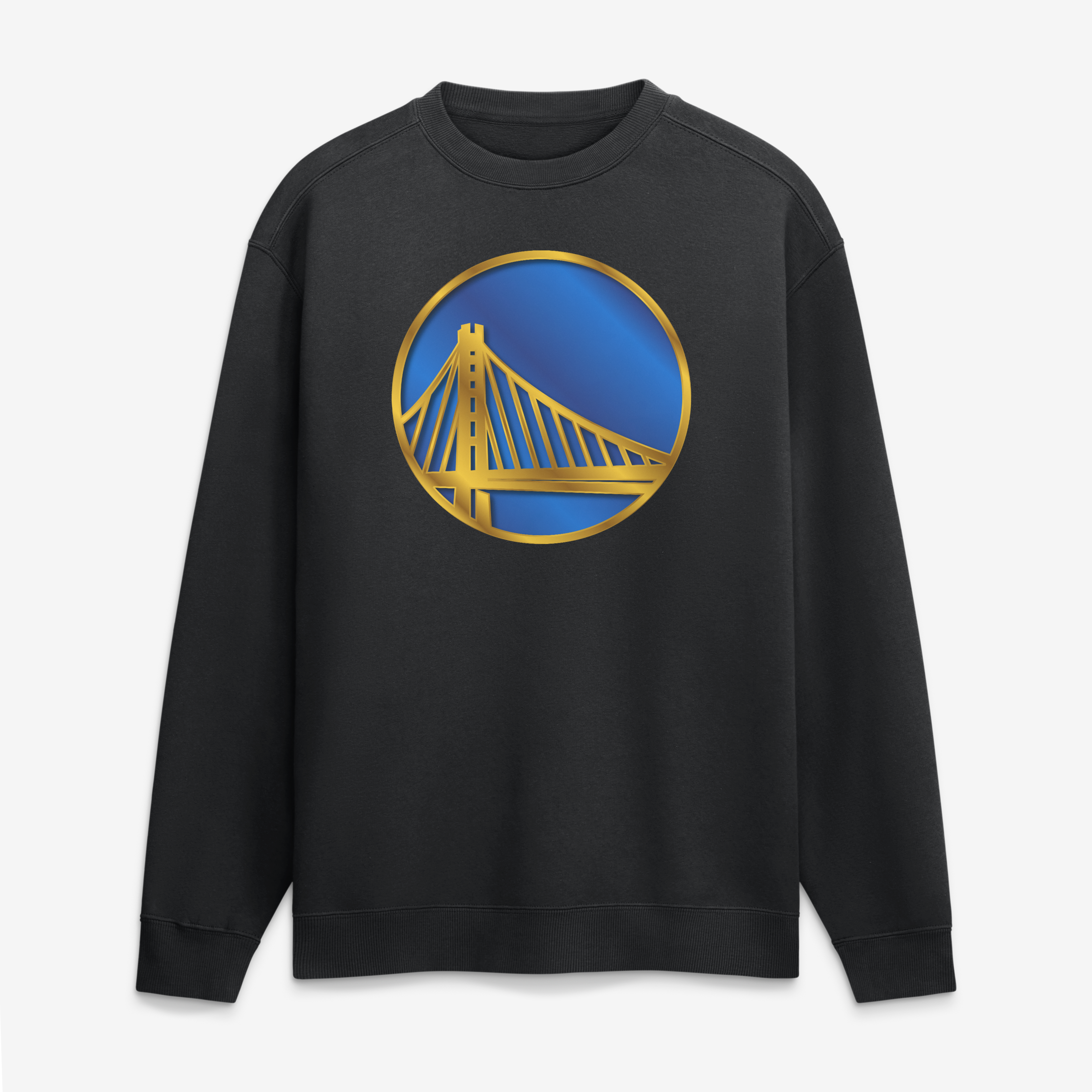 Men's Black Golden State Warriors  Metallic Mascot Sweatshirt
