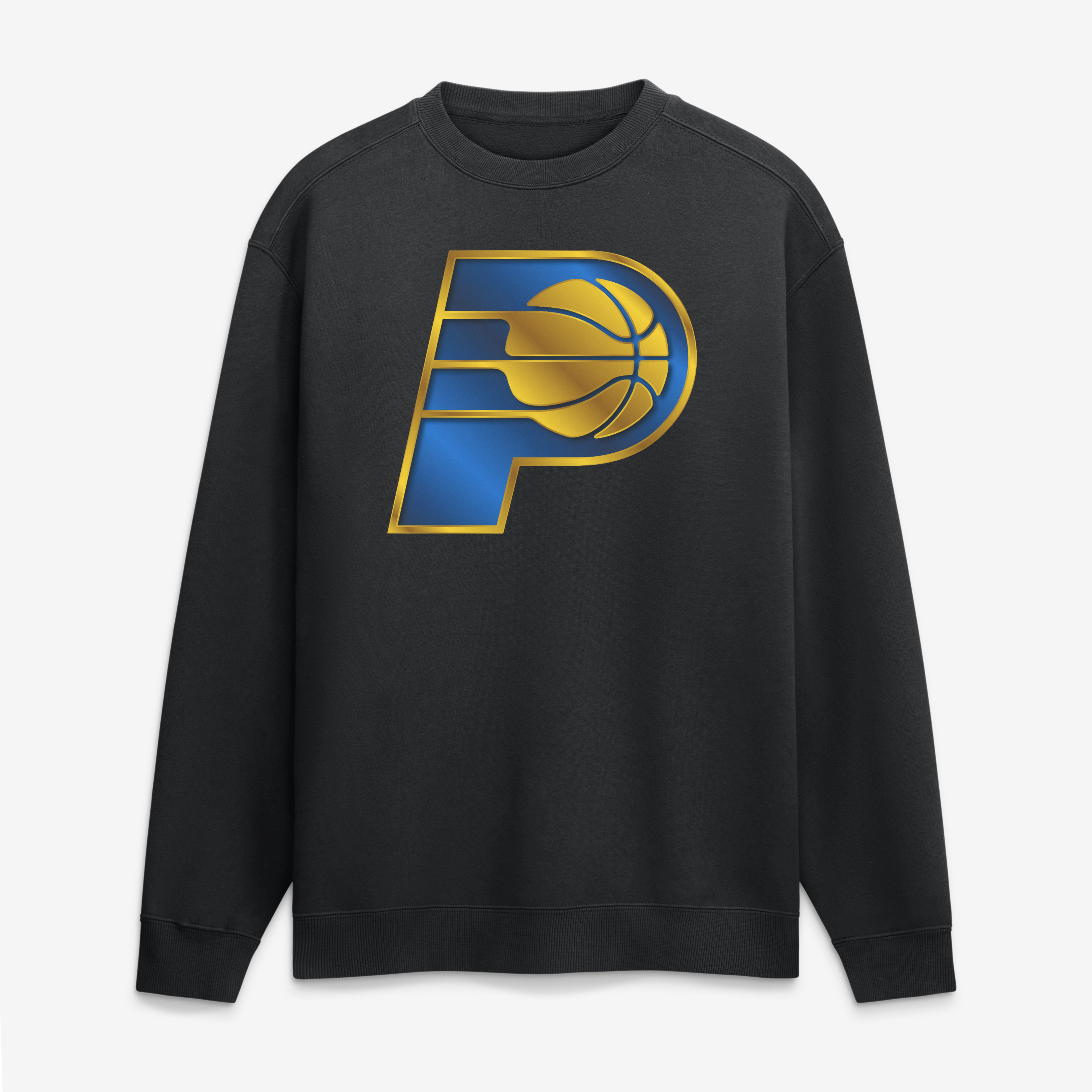 Men’s Black Indiana Pacers Metallic Mascot Sweatshirt