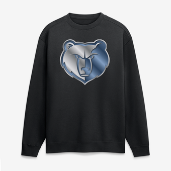 Men's Black Memphis Grizzlies  Metallic Mascot Sweatshirt