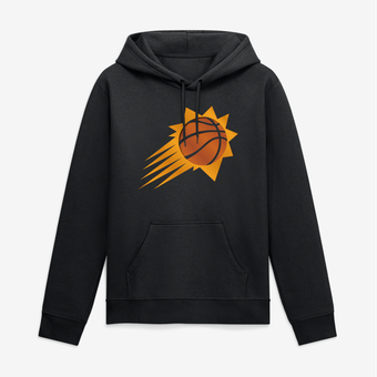 Men's Black Phoenix Suns Big & Tall Metallic Mascot Hoodie
