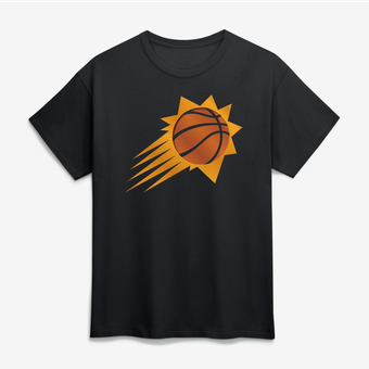 Men's Black Phoenix Suns Big & Tall Metallic Mascot T-Shirt