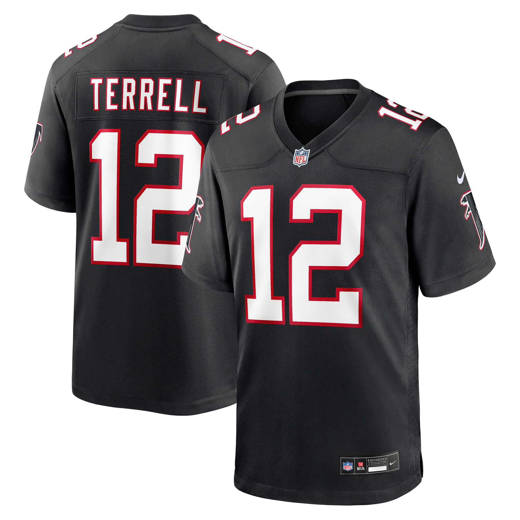 Men's Nike Avieon Terrell Black Atlanta Falcons Alternate Throwback Game Jersey