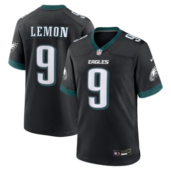 Men's Nike Makai Lemon Black Philadelphia Eagles Alternate Game Jersey