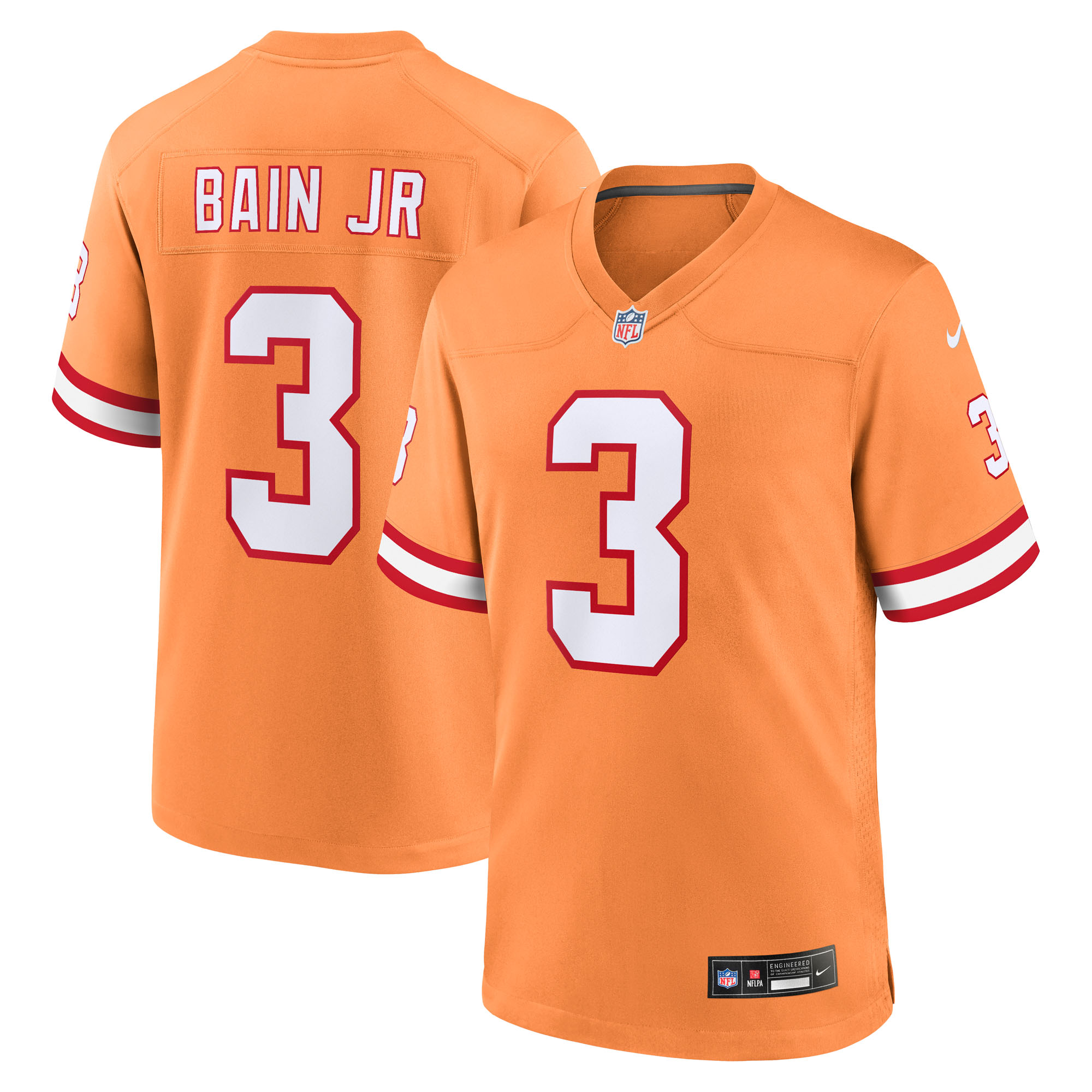 Men's Nike Rueben Bain Jr. Creamsicle Tampa Bay Buccaneers Alternate Game Jersey