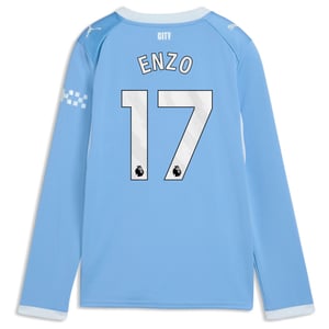 Maillot Domicile Manchester City PUMA 26/27 - Manches longues - Enfant avec flocage Enzo 17, vue 4