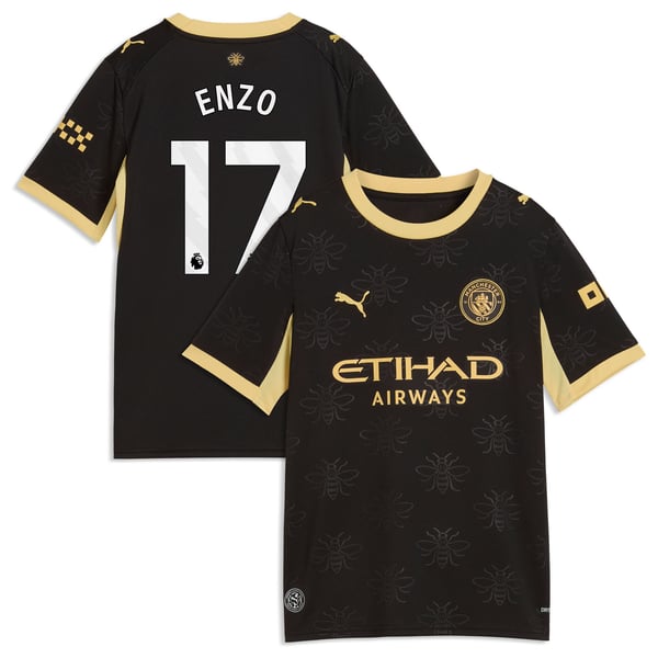 Maillot Extérieur Manchester City PUMA 26/27 - Enfant avec flocage Enzo 17