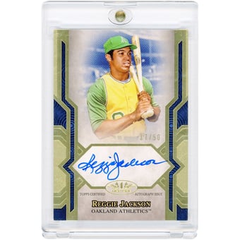 Reggie Jackson Athletics Autographed 2021 Topps Tier One Next Level #NLA-RJA #37/50 Card