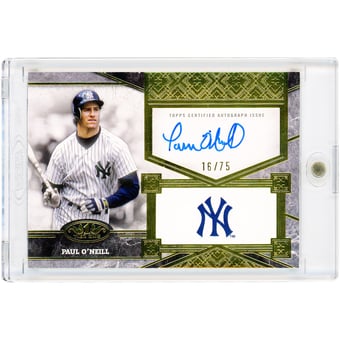 Paul O'Neill New York Yankees Autographed 2025 Topps Tier One Top Shelf Signatures #TSS-PO #16/75 Card