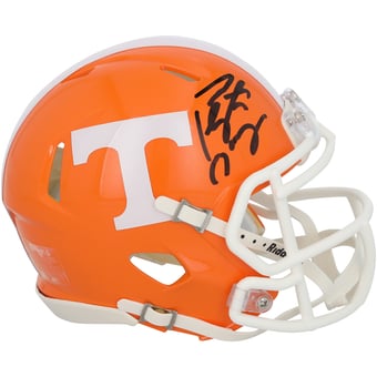 Peyton Manning Tennessee Volunteers Autographed Riddell Orange Speed Mini Helmet