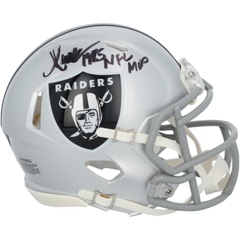 "Marcus Allen Las Vegas Raiders Autographed Riddell Speed Mini Helmet with ""1985 NFL MVP"" Inscription"