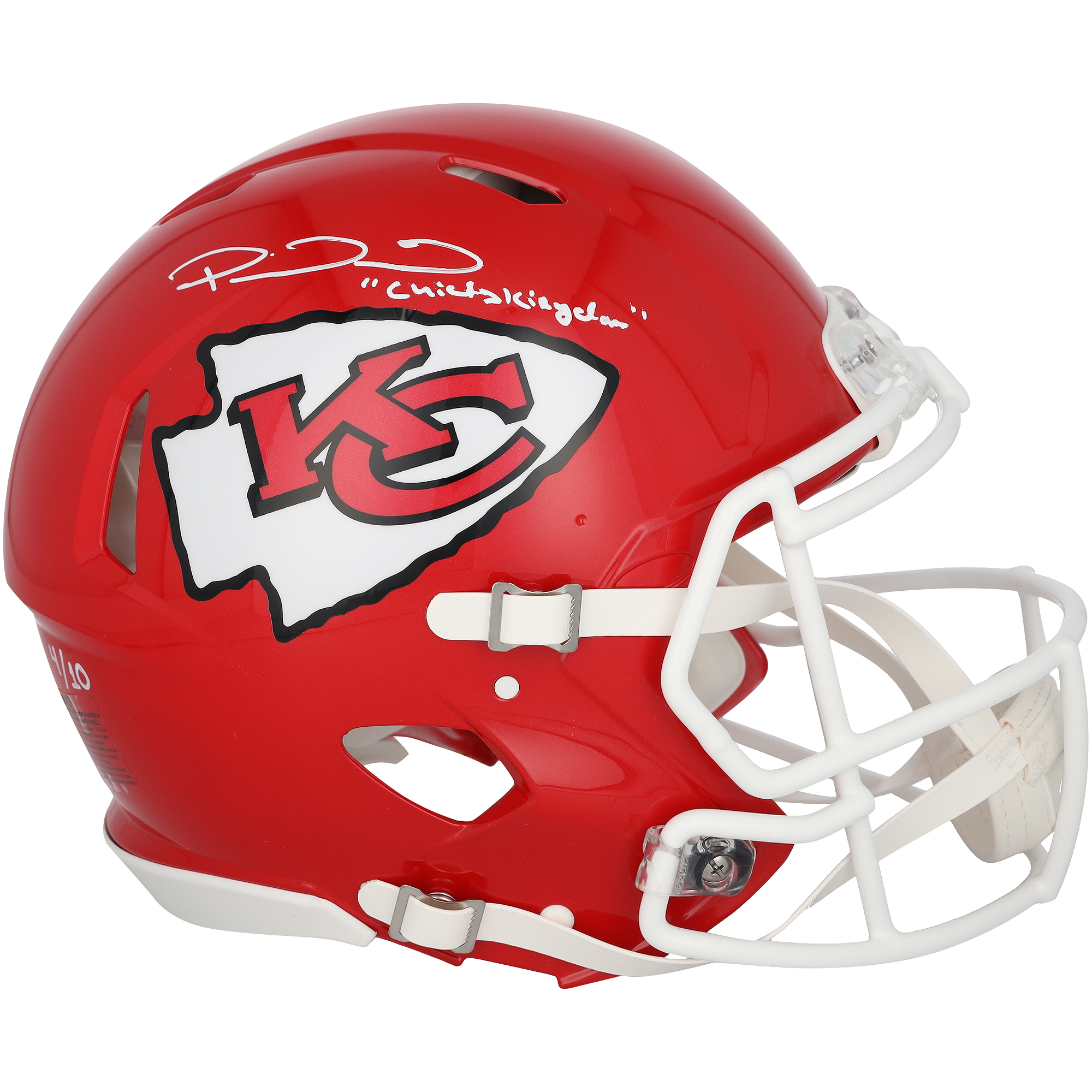 Patrick Mahomes Kansas City Chiefs Autographed Riddell Speed Authentic Helmet with "Chiefs Kingdom" Inscription - Limited Edition of 10