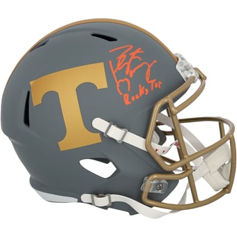 Peyton Manning Tennessee Volunteers Autographed Riddell Slate Speed Replica Helmet with "Rocky Top" Inscription