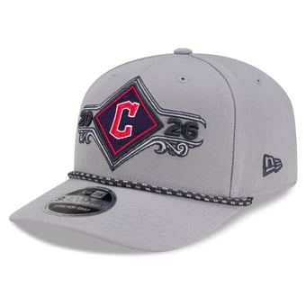 Men's New Era Gray Cleveland Guardians 2026 American League Division Series Champions Locker Room 9SEVENTY Adjustable Hat
