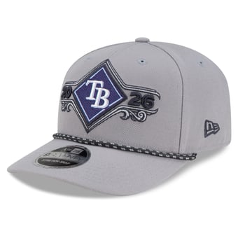 Men's New Era Gray Tampa Bay Rays 2026 American League Division Series Champions Locker Room 9SEVENTY Adjustable Hat