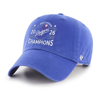 Men's '47  Royal Los Angeles Dodgers 2026 NL West Division Champions Clean Up Adjustable Hat
